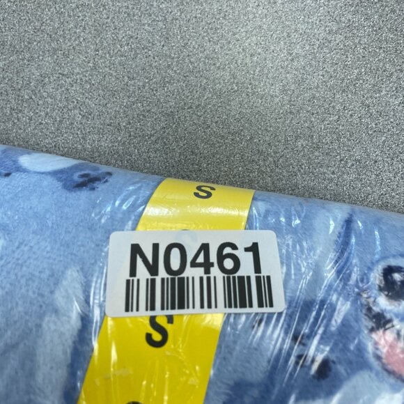 Disney Women's Stitch One-Piece Pajama Hooded Fleece Small Blue N0461 - Picture 9 of 9